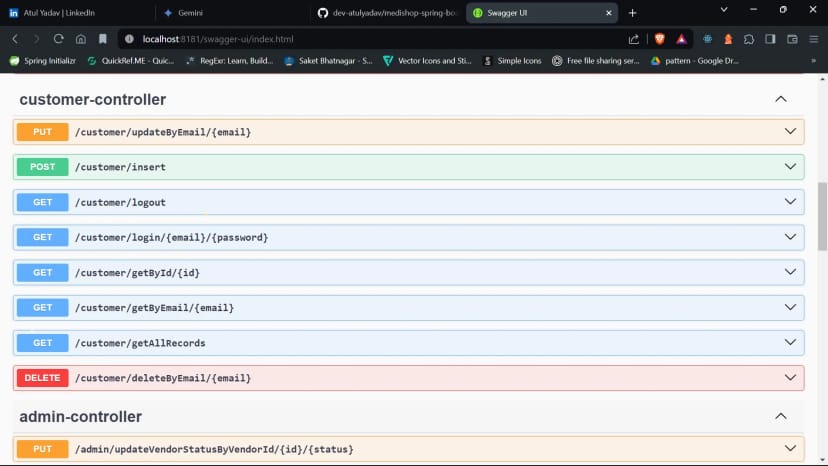 Medishop RESTful API